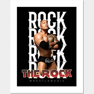 Wrestle Star The rock Posters and Art